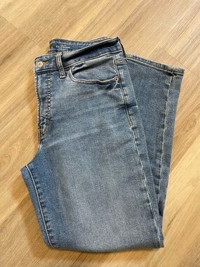 Old Navy Blue High-Rise Straight Jeans